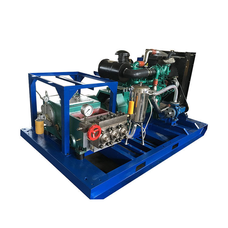 55kw Hydro Blasting Equipment Hydroblasting Pump Jet Drain Cleaning Machine