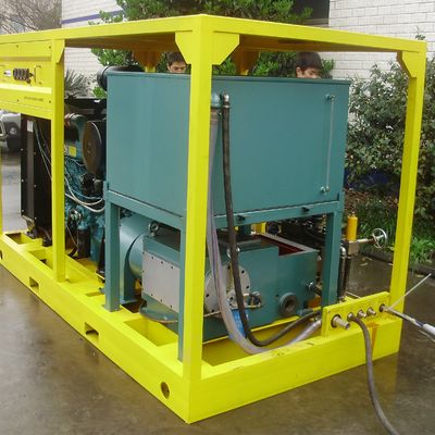 55kw 10000psi Industriewasserstrahlreinigungsmaschine Dieselmotor